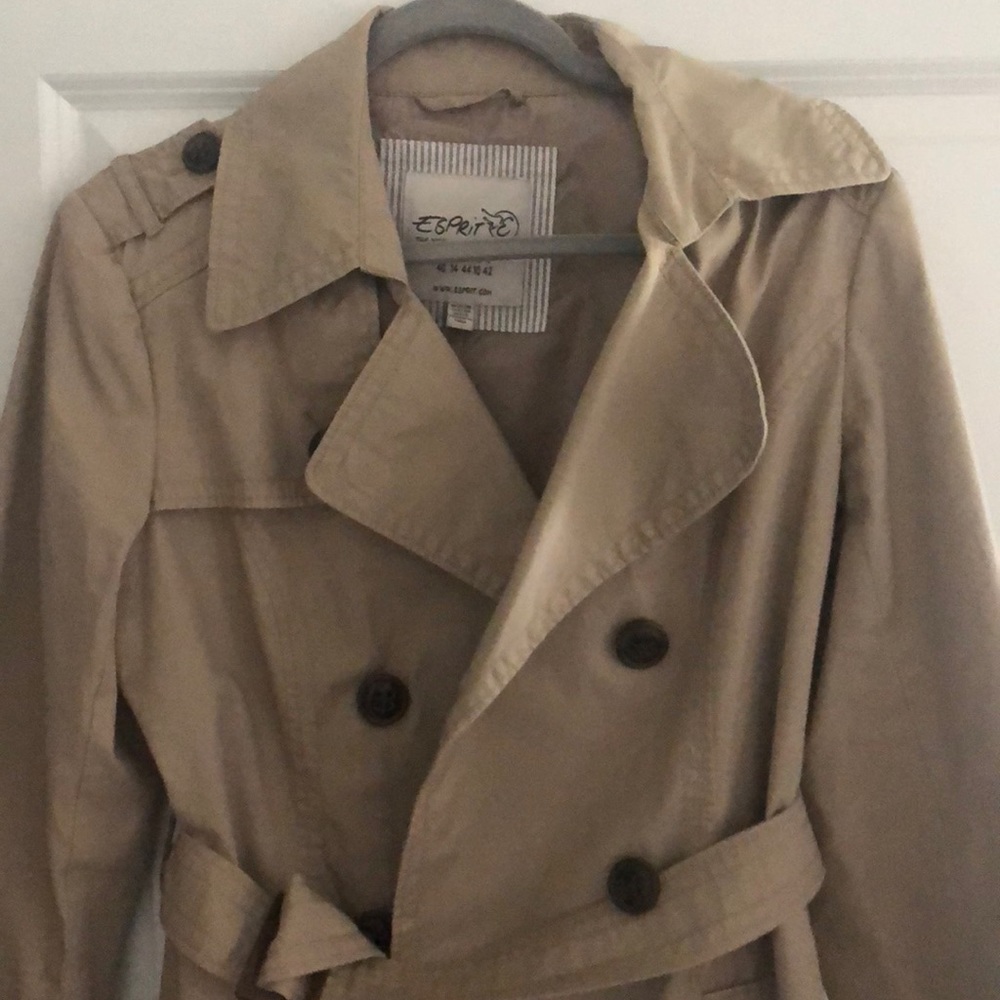 Esprit trench, neutral, mid-thigh